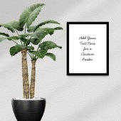 文字をカスタム追加ミニマルする ポスター