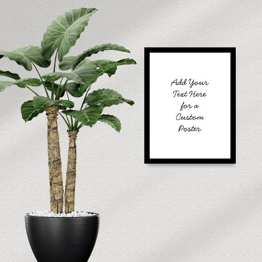 文字をカスタム追加ミニマルする ポスター