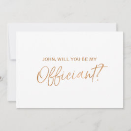 "文字を入れられた私達のofficiant" |の金ゴールドのバラです 招待状