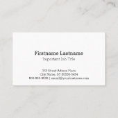 文字を入れられるヴィンテージのスカルのプロフィールの刻むこと 名刺 (裏面)