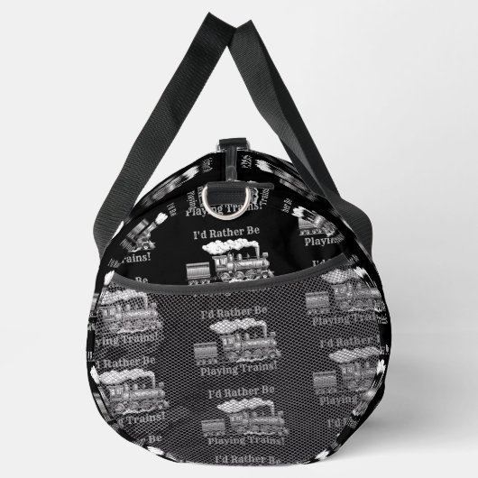 文字を変える私は蒸気列車遊になりたいだろう ダッフルバッグ (右)