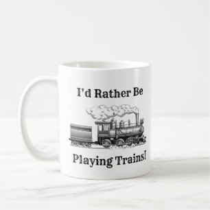 文字を変える私は電車遊の鉄道になりたい コーヒーマグカップ