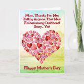 文字を変え感謝してい、恥ずかしい事は言わない。 カード (正面)