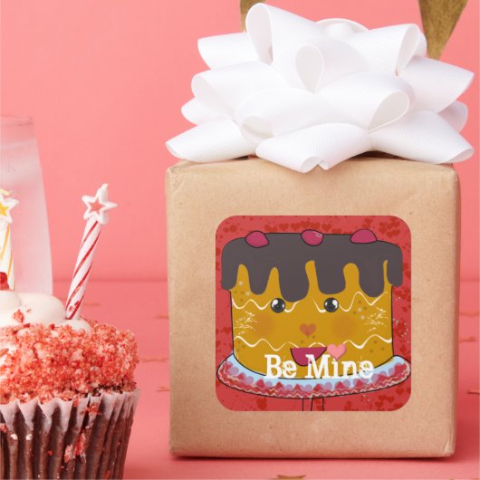 文字を大事な行事シールに合わせて変更 スクエアシール (パーティー)