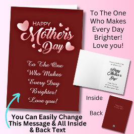 文字を日々明るくする人に変える カード