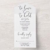 文字を白黒に保結婚つ オールインワン招待状 (内側)