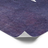 文字を追加カスタムする濃い紫の薄暗いグランジ ポスター (角)