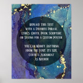 文字アルコカスタムールインオーガニッククの追加 ポスター (正面)