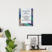 文字アルコカスタムールインオーガニッククの追加 ポスター (ホームオフィス)