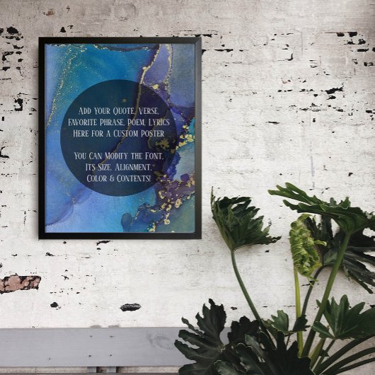 文字アルコカスタムールインオーガニッククの追加 ポスター