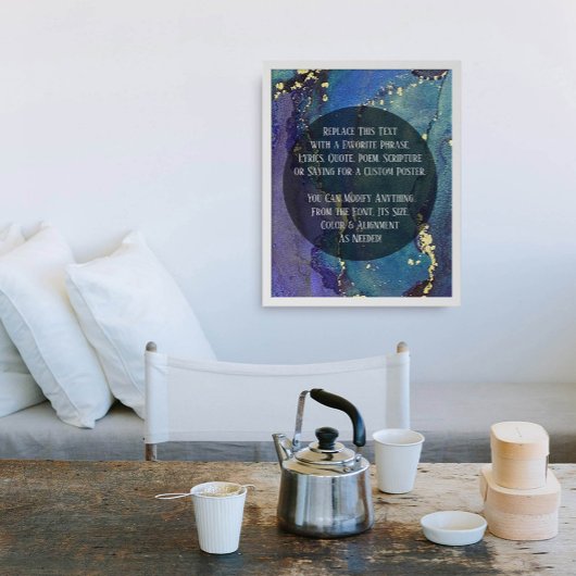 文字アルコカスタムールインオーガニッククの追加 ポスター