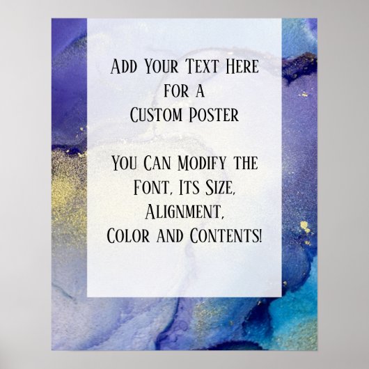 文字アルコカスタムールインオーガニッククの追加 ポスター (正面)