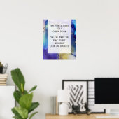 文字アルコカスタムールインオーガニッククの追加 ポスター (ホームオフィス)