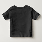 文字アートTシャツシンプルとクリーンデザイン トドラーTシャツ (裏面)
