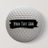 文字エリアゴルフボールスポーツ 缶バッジ (正面)