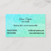 文字エレガントバナーと植物学 名刺 (裏面)