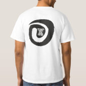 文字エレガントパパの冗談が耳に入る Tシャツ (裏面)