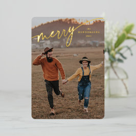 文字エレガントメリー文字 箔シーズンカード