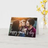 文字エレガント写真母の日のグリーティングカード カード (黄色い花)