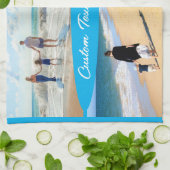 文字カスタムお使いのフォトコラージキッチンタオル キッチンタオル (折り畳み)