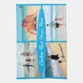 文字カスタムお使いのフォトコラージキッチンタオル キッチンタオル (縦)