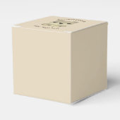 文字カスタムかわいい漫画テディベア フェイバーボックス (正面サイド)