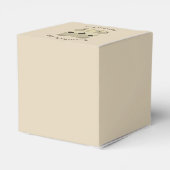 文字カスタムかわいい漫画テディベア フェイバーボックス (裏面サイド)