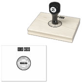 文字カスタムここにロゴまたはイメージウッドアートスタンプ ラバースタンプ (押印)