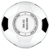 文字カスタムとカラープロモーションスタンプデザイン サッカーボール (回転)