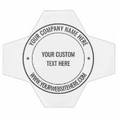 文字カスタムとカラープロモーションスタンプデザイン サッカーボール (フラット)