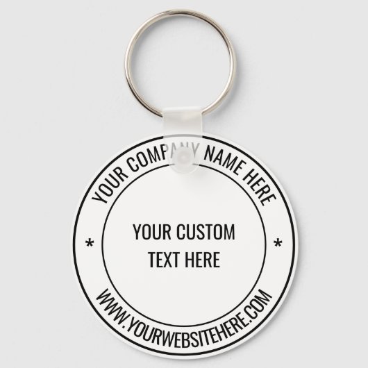 文字カスタムとカラープロモーション会社キーチェーン キーホルダー (正面)