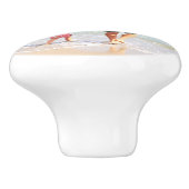 文字カスタムと写真セラミックノブ自分のデザイン セラミックノブ (側面)