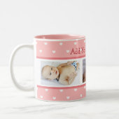 文字カスタムと写真Perfect Gift ツートーンマグカップ (左)