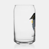 文字カスタムの写真と卒業キャップ ガラス缶 (右)