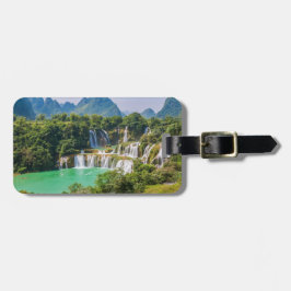 文字カスタムの滝の荷物タグ ラゲッジタグ