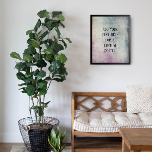 文字カスタムの追加カラフルグランジ ポスター