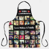 文字カスタムはこちら写真コラージュTシャツ エプロン (正面)