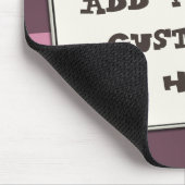 文字カスタムは任意の色のライトビームで叫ぶ マウスパッド (コーナー)