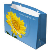 文字カスタムひまわり抱き枕 ラージペーパーバッグ (裏面アングル)