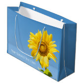 文字カスタムひまわり抱き枕 ラージペーパーバッグ (正面アングル)