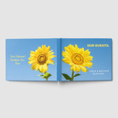 文字カスタムひまわり ゲストブック (全面)