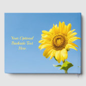 文字カスタムひまわり ゲストブック (裏面)