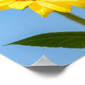 文字カスタムひまわり ポスター (角)