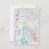 文字カスタムまたはフォト抽象芸術アート サンキューカード (裏面)