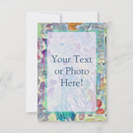 文字カスタムまたはフォト抽象芸術アート サンキューカード