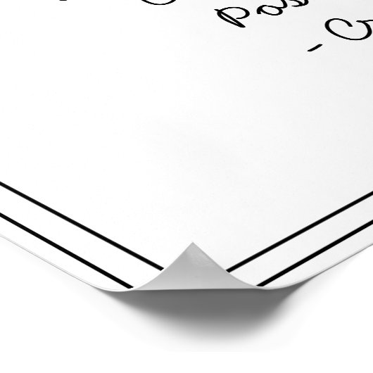 文字カスタムを追加ミニマルキュラシ縁どュ ポスター (角)