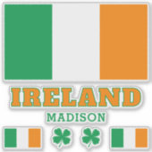 文字カスタムアイルランド シール (正面)