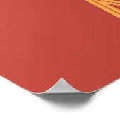 文字カスタムアフリカのポスター ポスター (角)