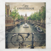 文字カスタムアムステルダムラベルセット ワインラベル (シングルラベル)