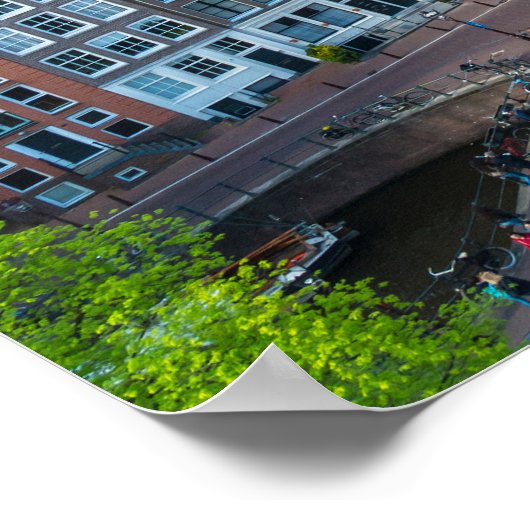 文字カスタムアムステルダム ポスター (角)